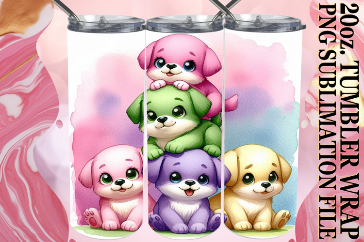 JOYFUL WHISPERS 20oz TUMBLER WRAP, Cute Animals