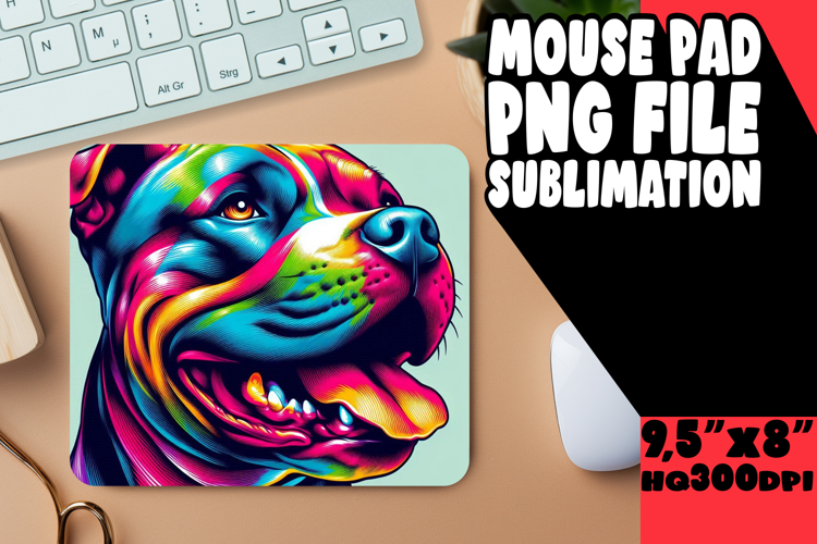 Blissful Mouse Pad Sublimation Ideas, Dog