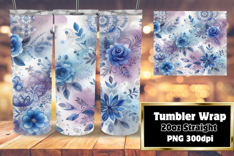 EXQUISITE 20oz Tumbler Design , Watercolor Patter