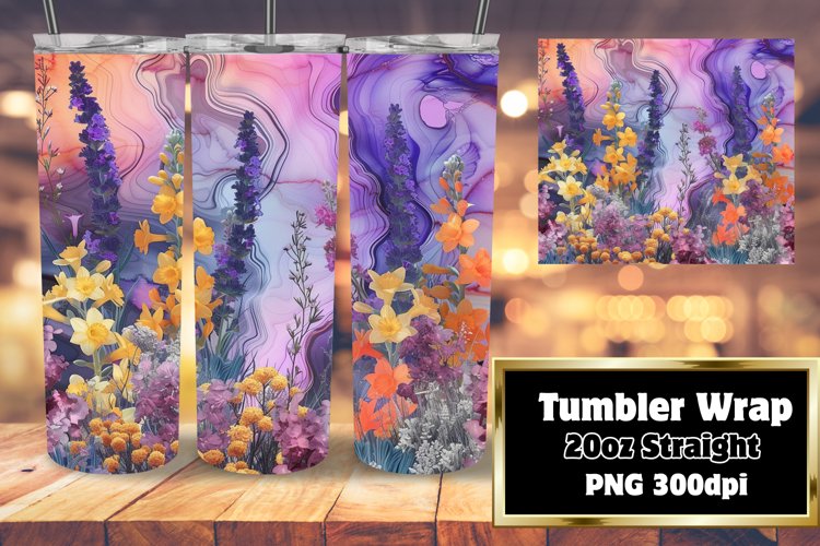 Bold Color Pattern Sublimation Tumbler example image 1