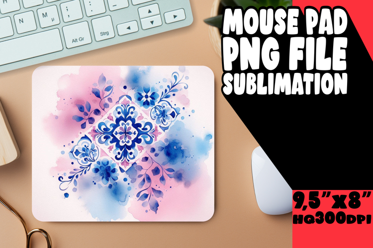TIMELESS MOUSE PAD PNG MAGIC, Watercolor Patter