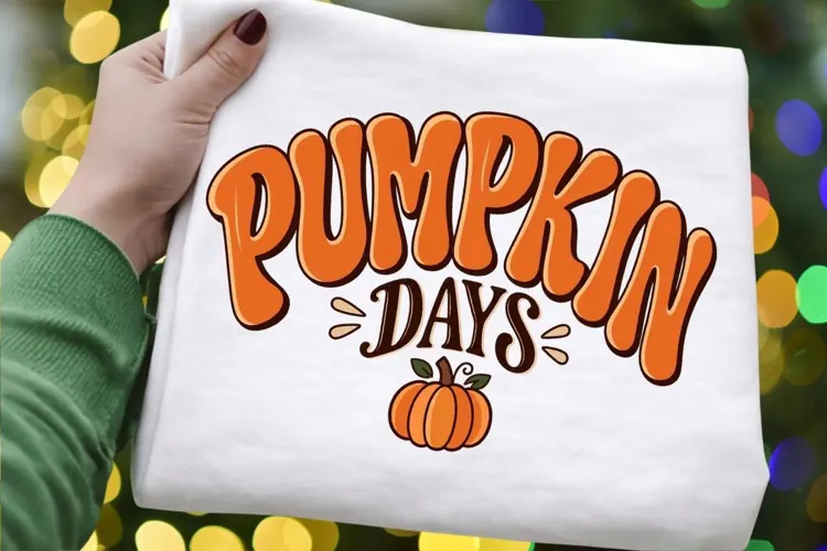 Pumpkin Days PNG, Cute Autumn Pumpkin Typography Sublimation