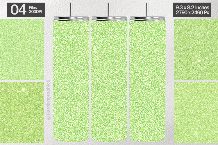 Mint Green Glitter Tumbler Wrap| Tumbler Sublimation