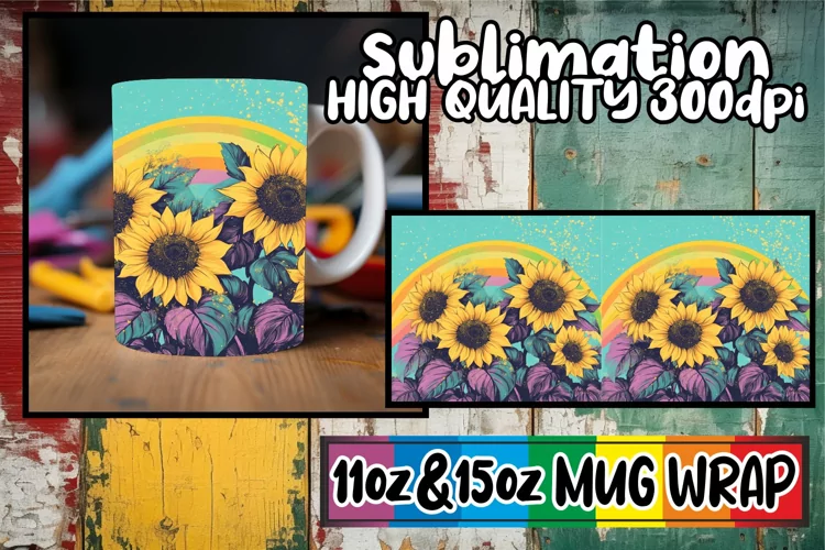 Refreshing days sublimation print wrap, Flower
