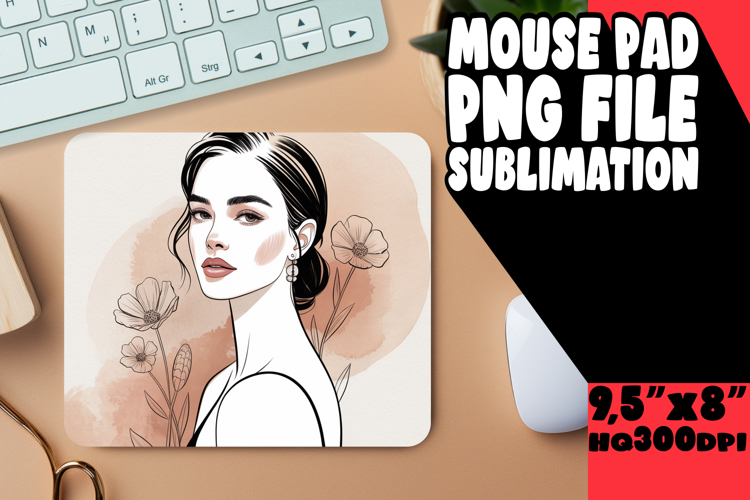 Whimsical Mouse Pad Ideas for Gifts, Beauty Woman