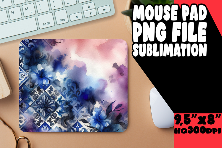 VIBRANT MOUSE MAT INNOVATIVE DESIGN, Watercolor Patter