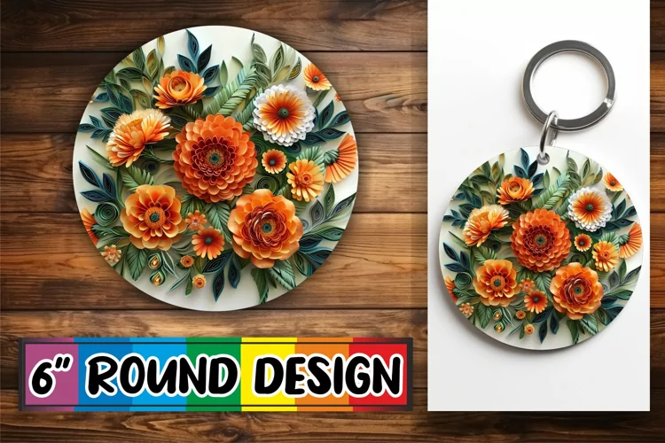 Sophisticated 3D Petal Sublimation Accessories
