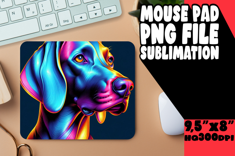 Luminous Desk Mat PNG Style, Dog