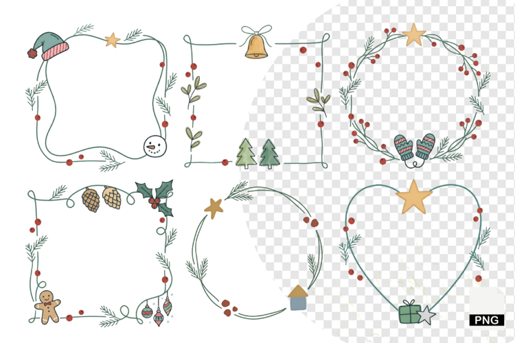 Christmas Frames Clipart