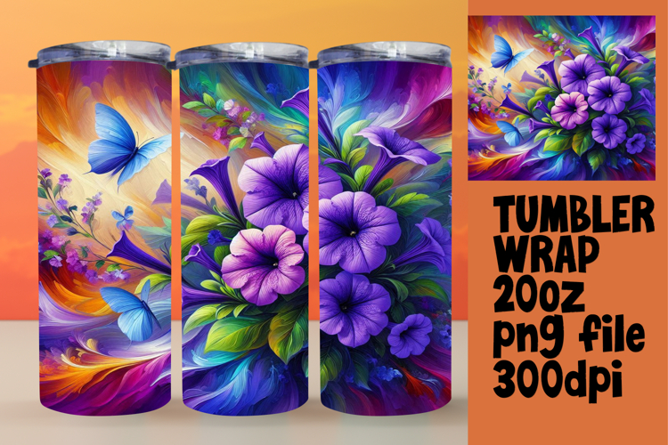 BEAUTIFUL PNG for 20oz Tumbler , Flowers