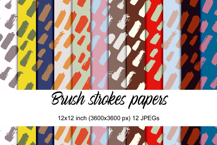 Brush stroke papers example image 1