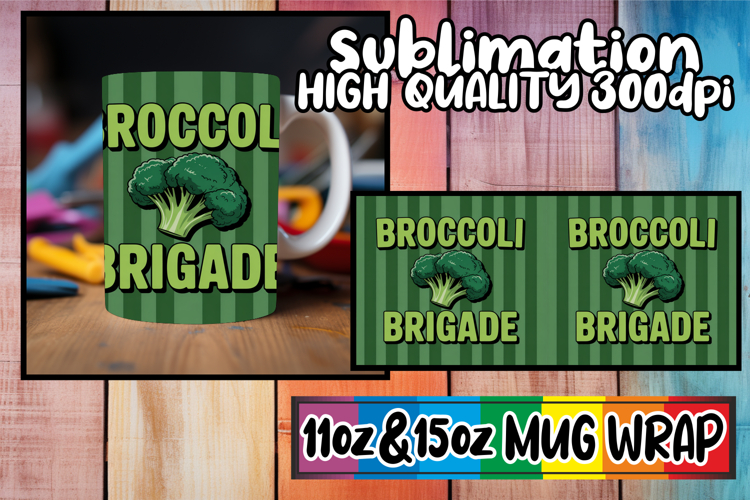 Joyful vibes sublimation mug wrap, Retro Food