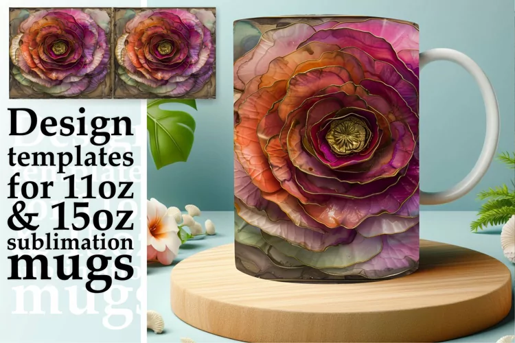 Elegant 3D Spring Blossom Beauty Mug Wrap: Sublimation - 11o