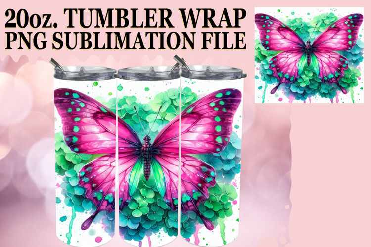 RADIANT DAYS 20oz TUMBLER WRAP, Butterfly