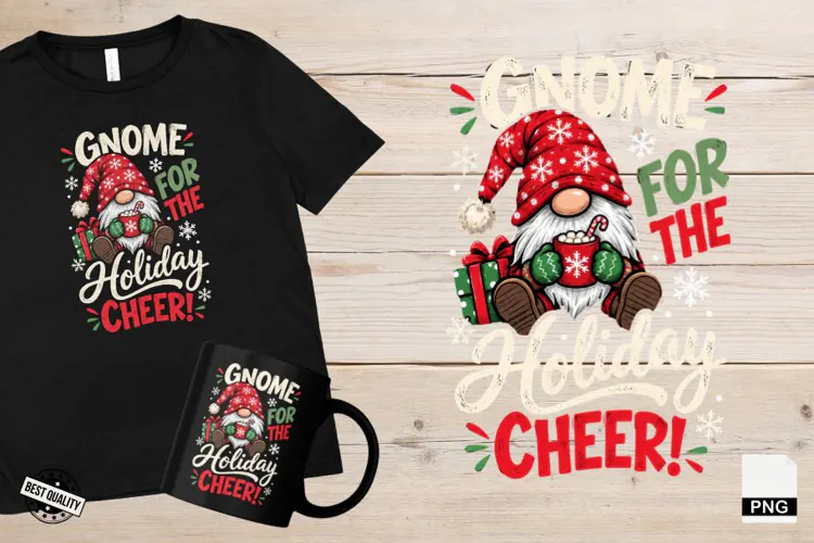 Cute Christmas Gnomes PNG
