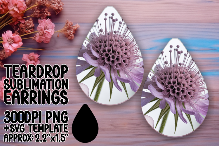 Cute Teardrop Design PNG for Craft Projects , Flowers