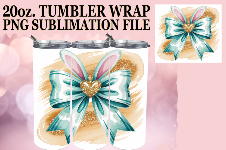 RADIANT LOVE 20oz TUMBLER WRAP, Easter Bow