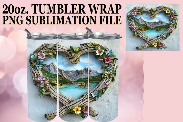 Heartwood Wonder: Landscape Tumbler Wrap