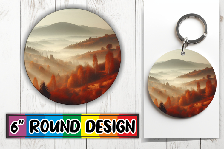 Cheerful Circle Keychain Magic, Autumn