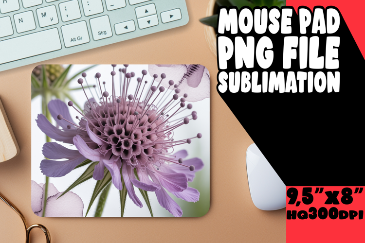 COZY MOUSE MAT INSPIRATIONAL SUBLIMATION, Flowers