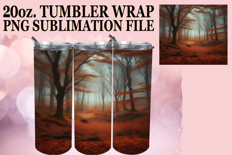 Bright love 20oz tumbler wrap, Autumn