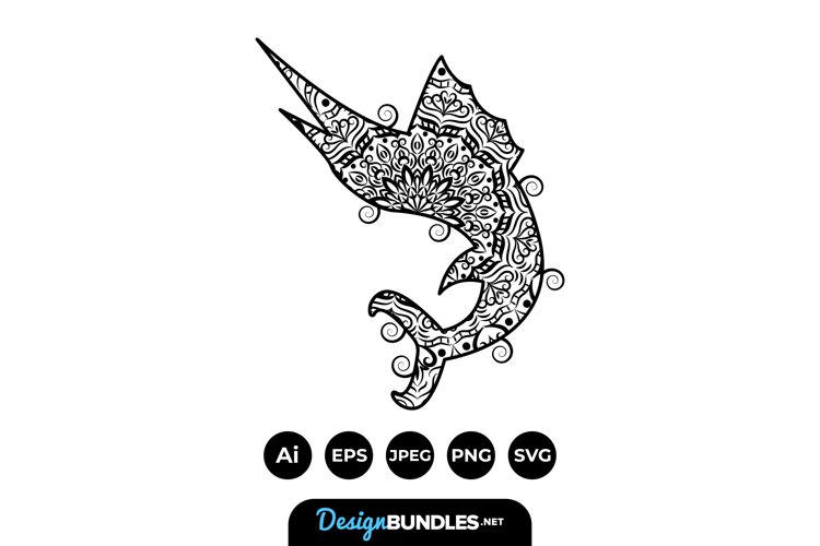 Sailfish Mandalas example image 1