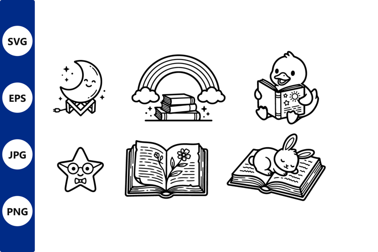 cute animal book themed for kids