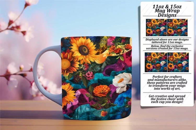 Stitched Dream Mug Charm 15oz