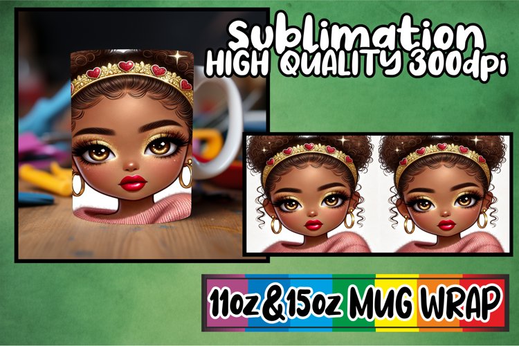 Joyful adventures 11oz 15oz sublimation wrap, Love Girl example image 1