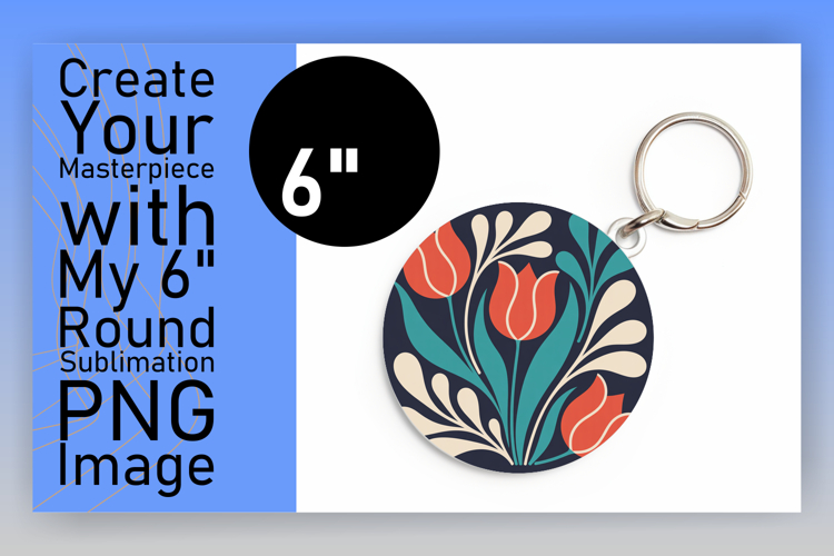 Cute Flamingo with Flowers Round Design PNG