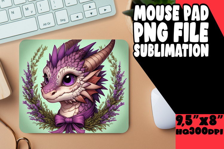 BLISSFUL mouse PAD Fun Design, Dragon