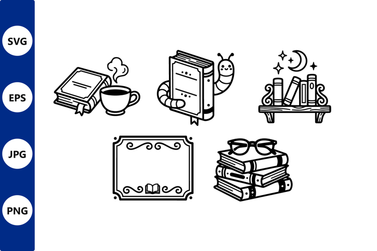 Reading Corner Line Art