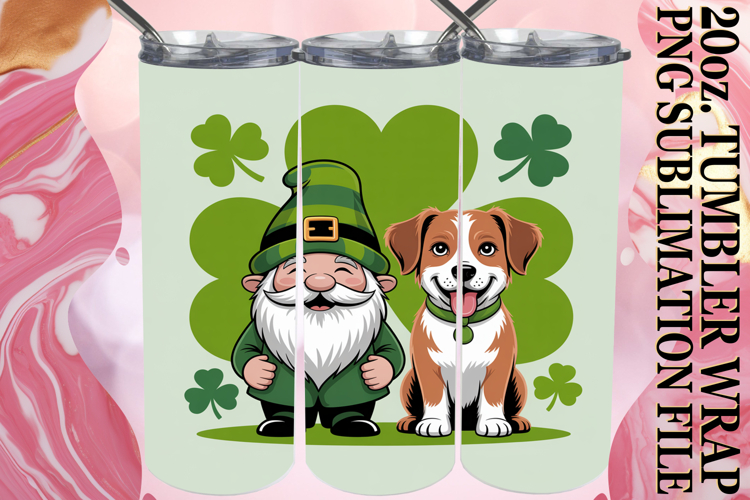 Happy Journeys 20oz tumbler wrap, St Patricks