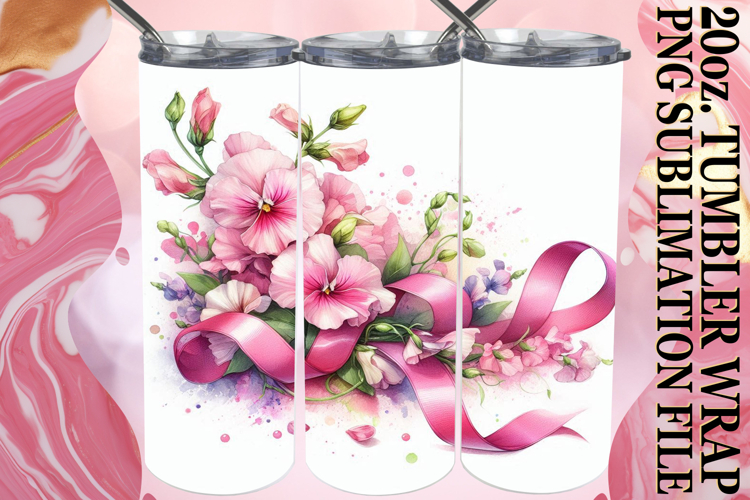 Wholesome joy 20oz tumbler wrap, Flowers