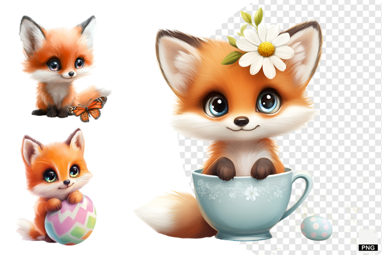 Autumn Fox Clipart