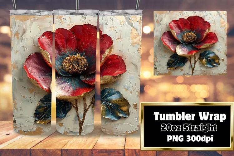 Springtime Bloom: Sublimated Tumbler Wrap