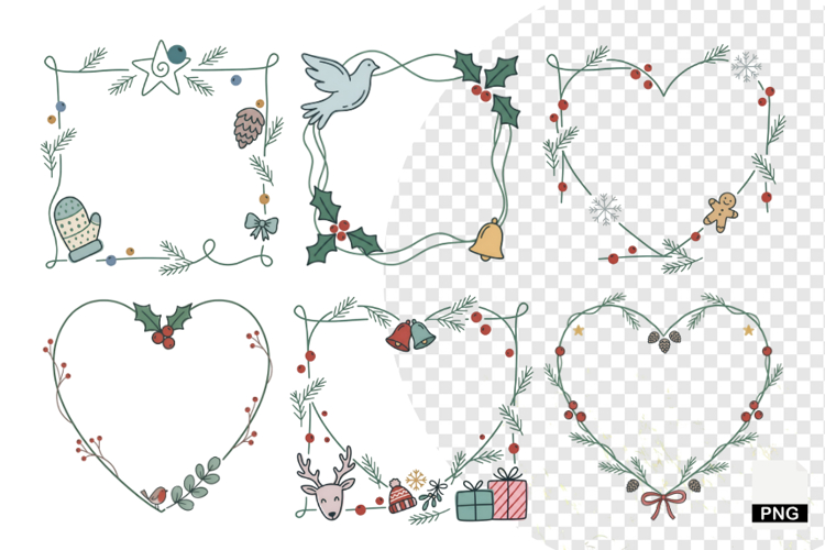 Christmas Frames Clipart