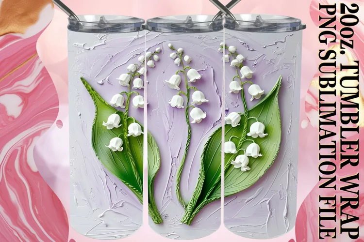 Blossom Euphoria: Tumbler Wrap Sublimation
