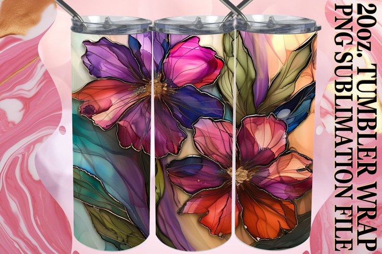 Spring Blossom Bonanza Tumbler Wrap, Whimsical Beauty