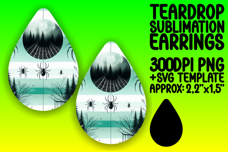 Artistic Teardrop Design for Crafting , Halloween
