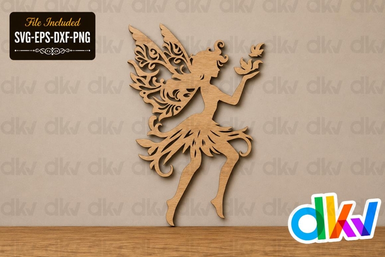 Wood Fairy SVG Laser Cut File