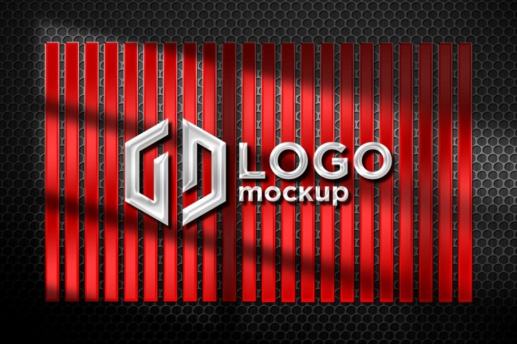 Steel Logo Mockup Template example image 1