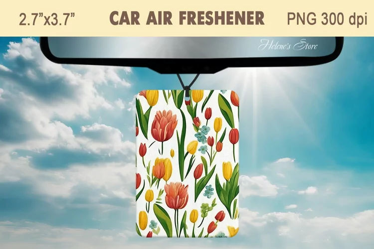 Spring Flowers Air Freshener Car|Car air freshin sublimating