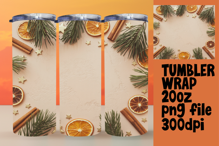 DIY 20oz Tumbler Wrap File , Christmas