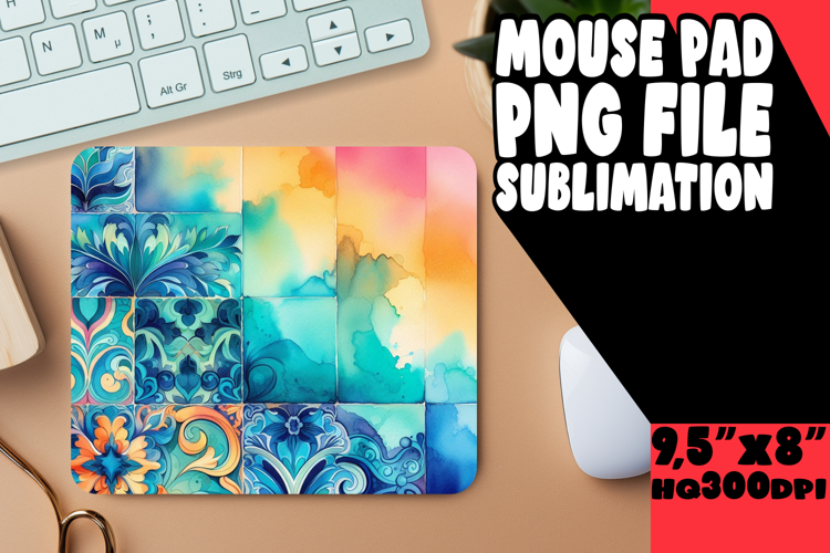 CHEERFUL MOUSE MAT GIFT INSPIRATION, Watercolor Patter