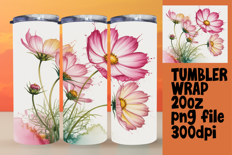 ARTISTIC 20oz Tumbler Design for Gifts , Flowers