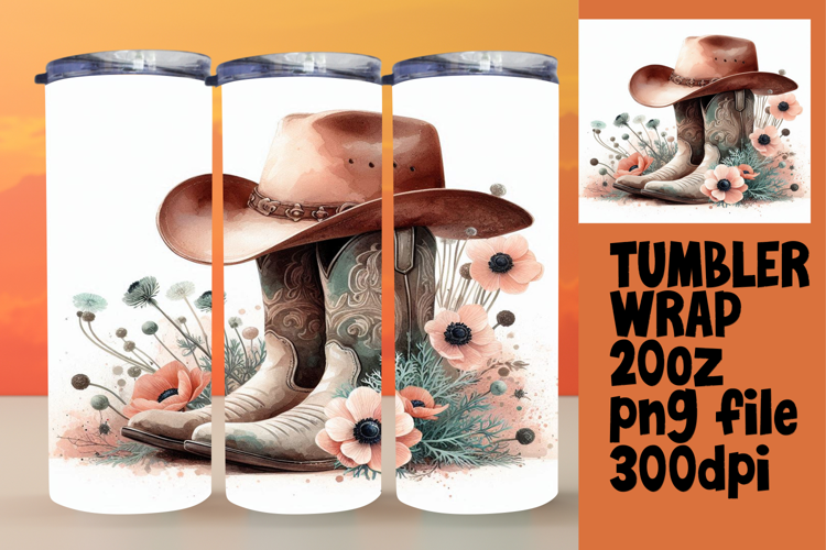 ELEGANT 20oz Tumbler Design for Personal Use , Western