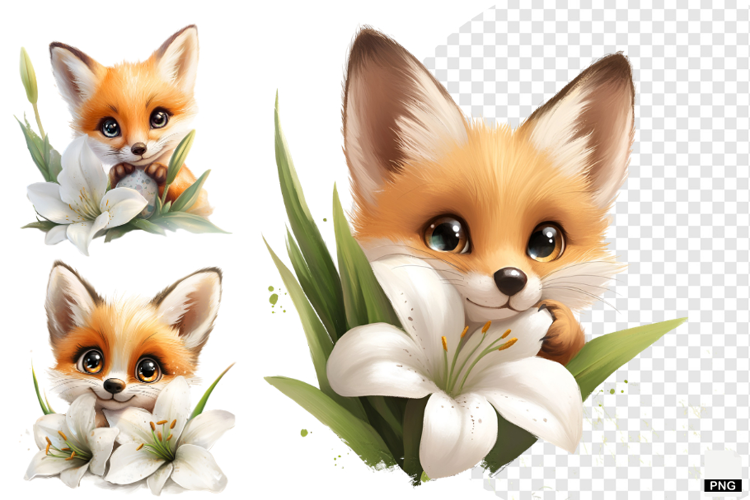 Autumn Fox Clipart