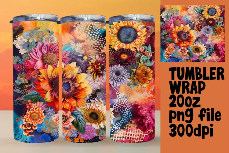 Funky 3D Abstract Sublimation Tumbler