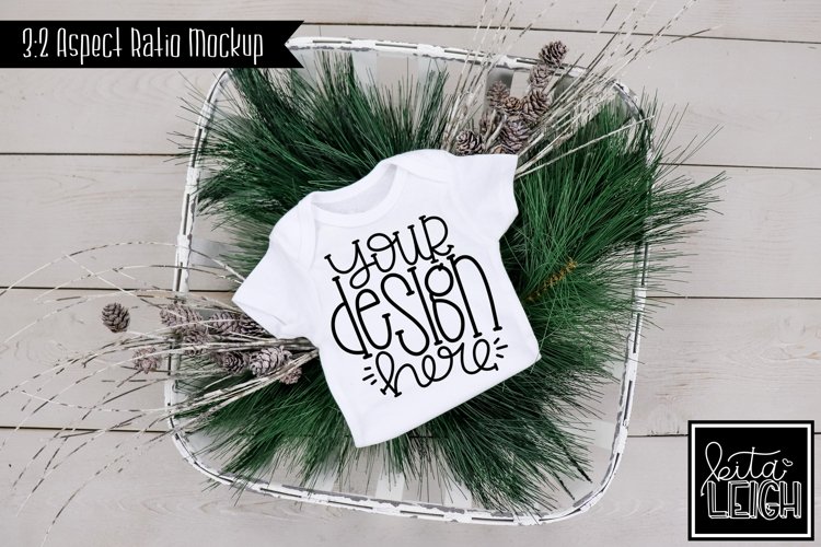 Bodysuit Winter Mockup | Stylized Stock Photo example image 1